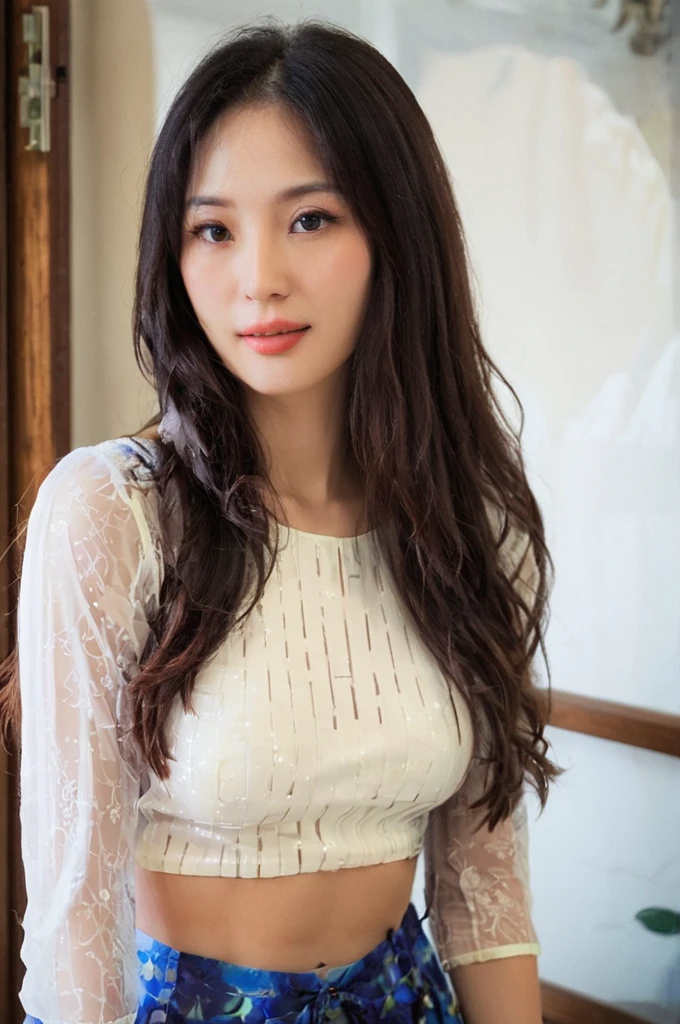 See-through summer dress､one piece