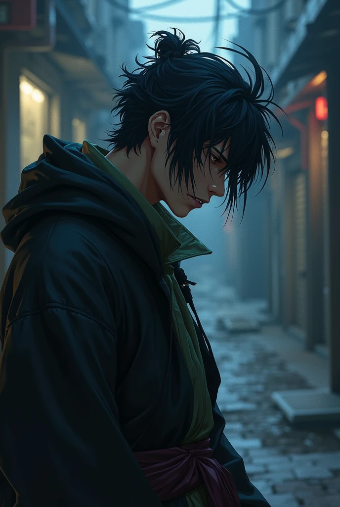 Toji Fushiguro from the anime Jujutsu Kaisen being an omega in a situation of that genre
(omegaverse)