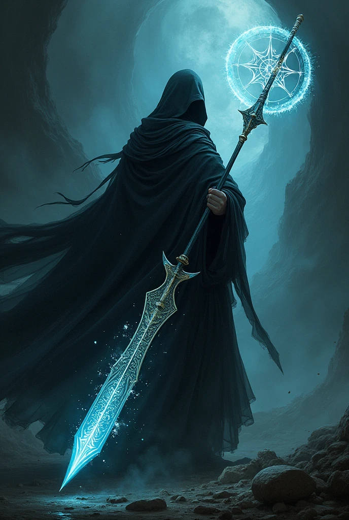 Only Japanese-style double-bladed spear from a darkness and gravity user