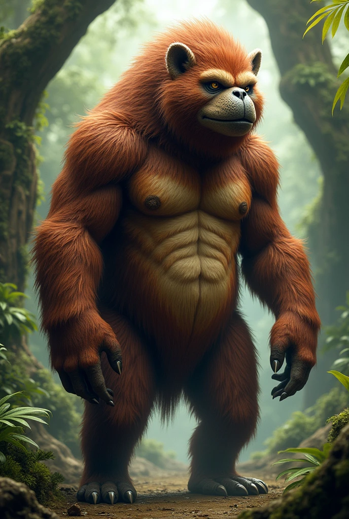 short leg, long torso, hairy creature, superfauna mammal, bipedal