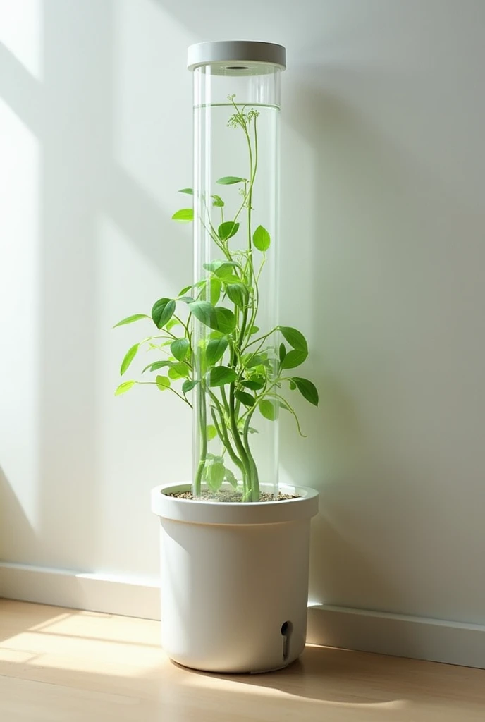 Vertical hydroponics easy drawing do it with a tube and a pot below 