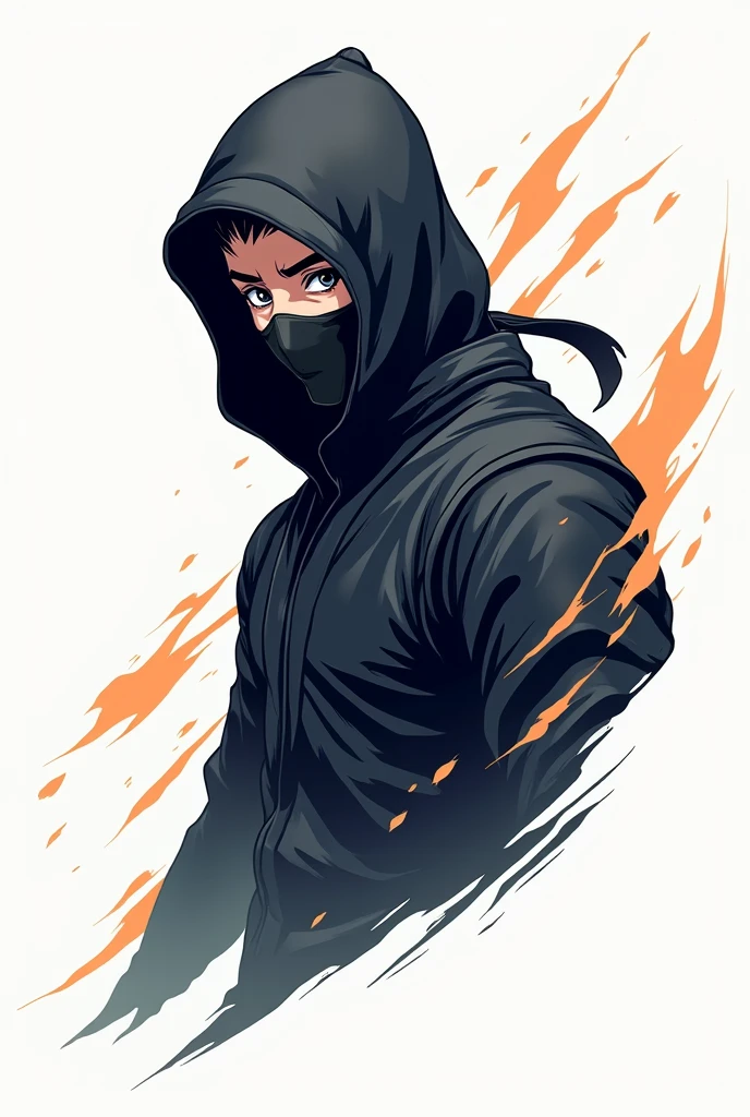 Create an anime ninja logo
