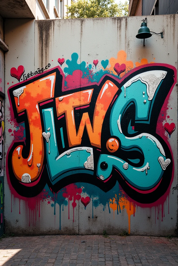 Graffiti style text saying jjetlagg.co