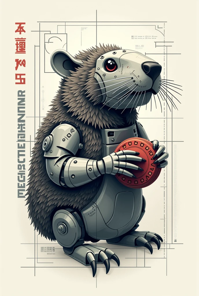 Logo with mechanical beaver animal written Mechanical Engineering 