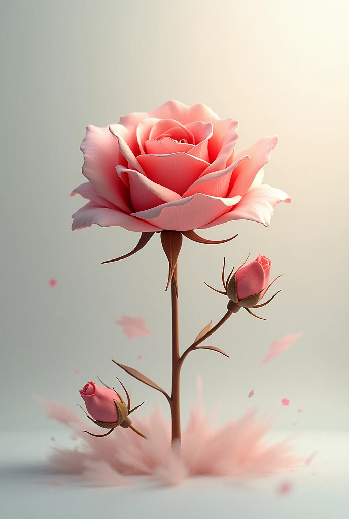 create a model of the abstraction of the poem To a Rose