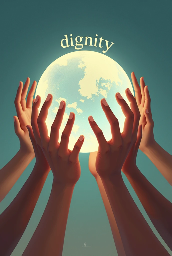 
"Dignity Defines Us, Let’s Keep it Safe."

Illustration Idea: Illustrate a glowing globe with the word “Dignity” wrapped around it, with hands from different directions reaching out to hold and protect it.