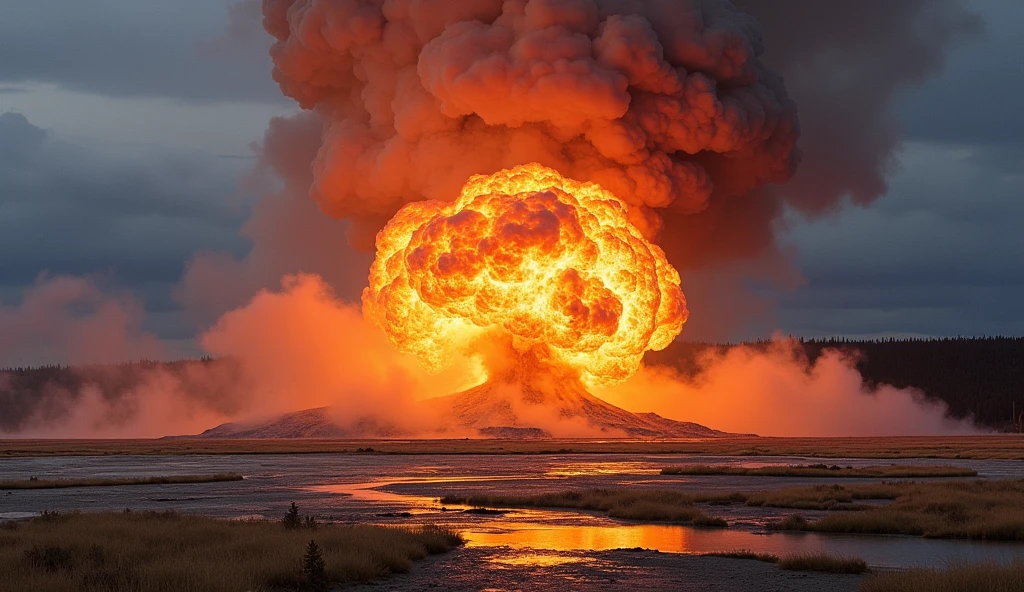 Yellowstone, Wyoming, USA em caos; bombas explodindo
