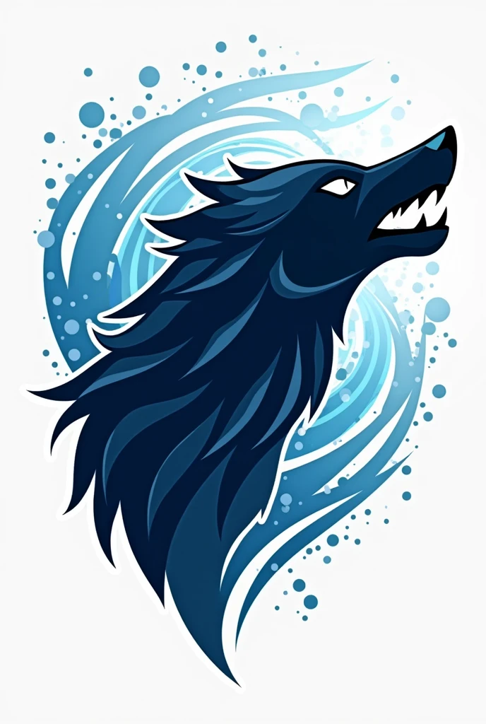 a logo for a chain that represents
swim
gym
wolves