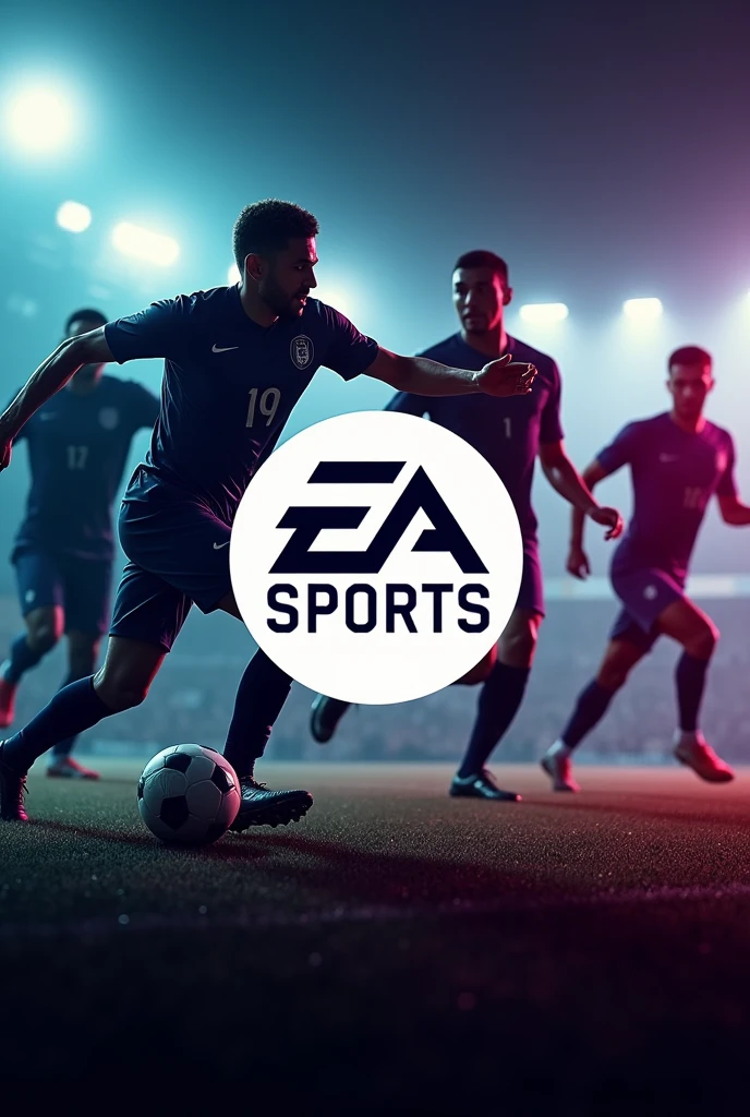 MAKE a Perfect image, with several football details and written EA FC 24