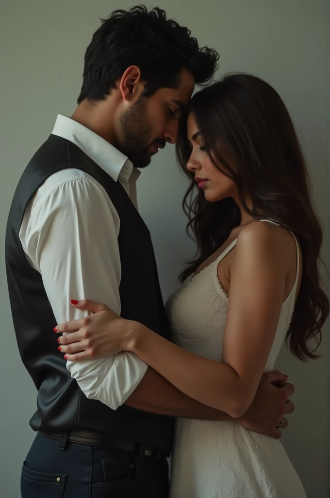 Married man next to his wife holds another woman&#39;s hand
