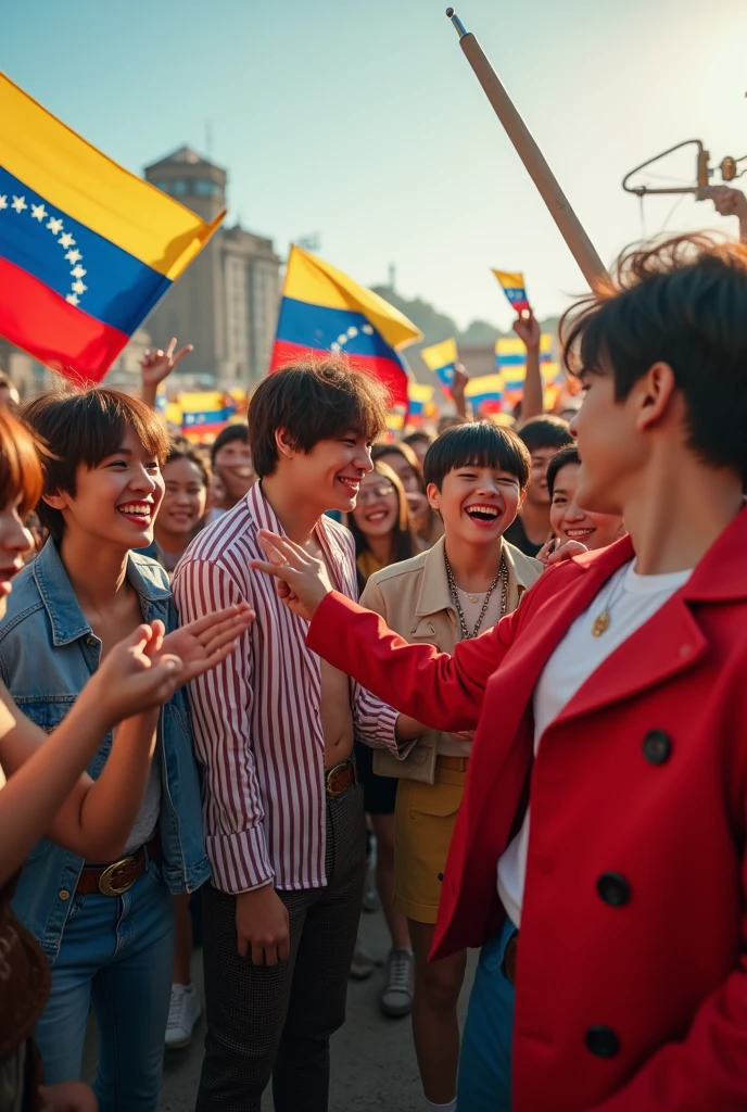 BTS WITH FANS FROM VENEZUELA 