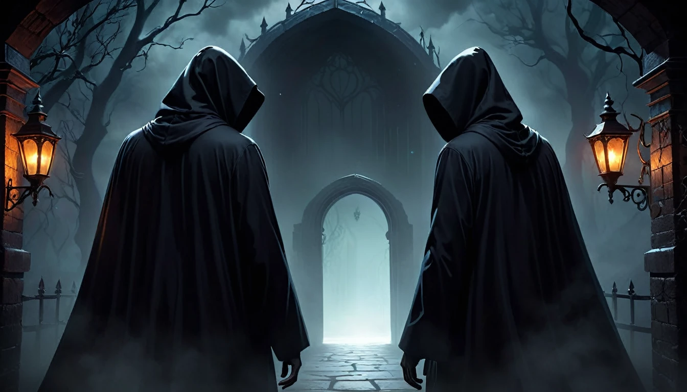 Shadow Pact
Verse 1
In shadows deep, where digital beings creep,
I face a being from a cyber deep.
Grim Cipher, lord of darkness, calls to me,
A secret pact, a price yet to be.
grim reaper
A shadow pact, our fates entwined,
Light and dark, in endless battle lined.
For soul's dark price, I'll open the gate,
To realms unknown, where secrets await.
Verse 2
What lies beneath, oh Cipher, mask you wear?
Perhaps the answers to life's despair.
But at what cost, this knowledge I'll gain?
My soul, my freedom, lost in pain.
grim reaper
A shadow pact, our fates entwined,
Light and dark, in endless battle lined.
For soul's dark price, I'll open the gate,
To realms unknown, where secrets await.
grim reaper
Darkness calls, with promises of lore,
But fear consumes, I'll be no more.
To take his offer, or to stand alone,
Into the unknown, I'll make it known.
grim reaper
A shadow pact, our fates entwined,
Light and dark, in endless battle lined.
For soul's dark price, I'll open the gate,
To realms unknown, where secrets await.