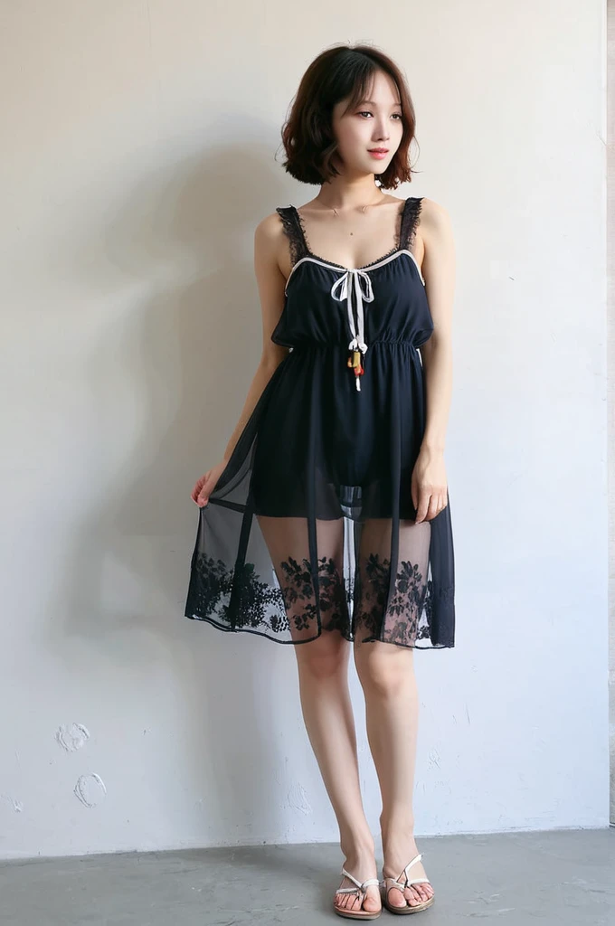 See-through summer dress、one piece
