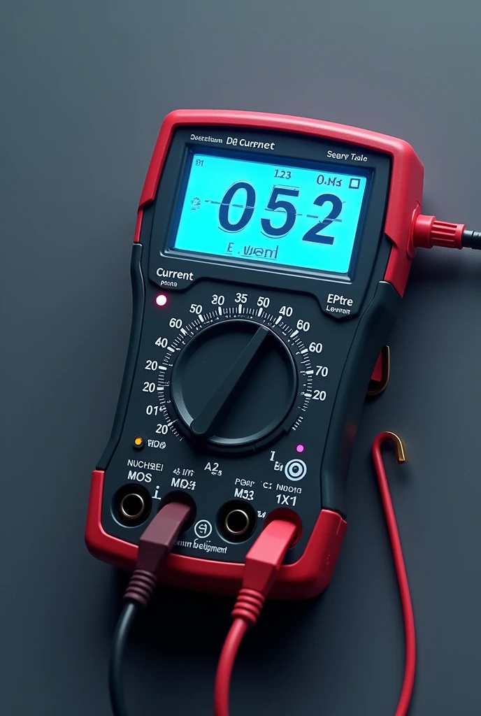 A graph of measuring the DC current on the tester