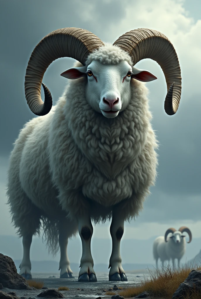 Generate a image of Titanic sheeps