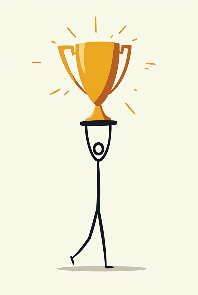 A Stickman lifting the Libertadores Cup