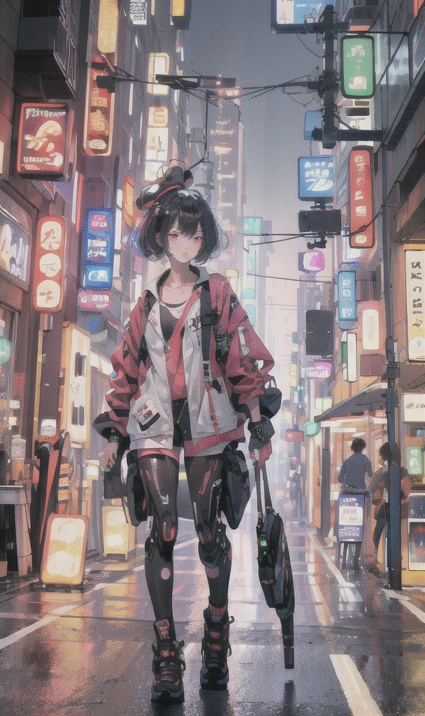 (masterpiece, best quality, high quality, highres, ultra-detailed),  Cyberworld,no no humans, street,neon lights, (masterpiece, best quality, high quality, highres, ultra-detailed),