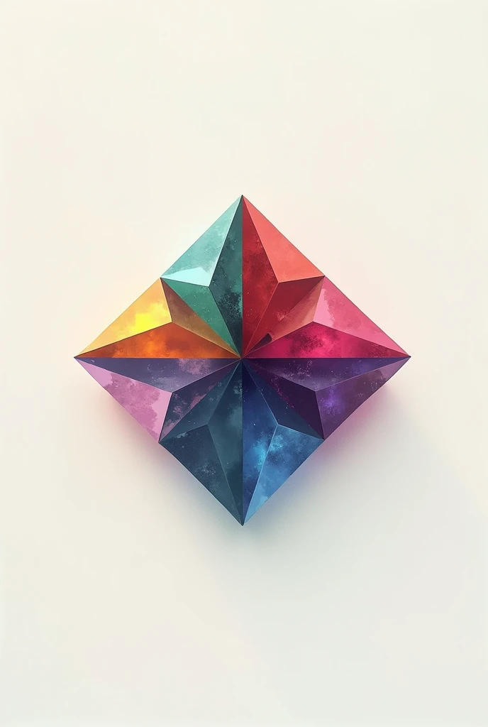 A jewelry-based logo made simple, containing all known jewels gives the lightest transparent to the darkest without light containing all colors
