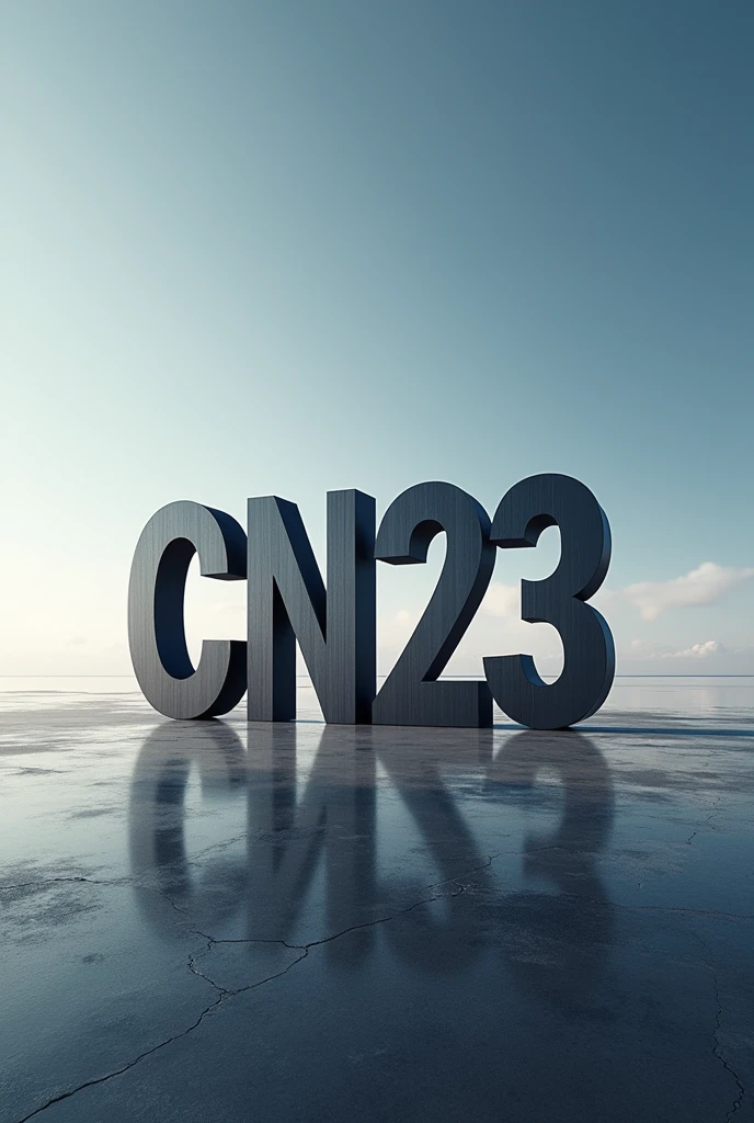 As a brand design of the letters CN23 for a company, another design as if it were the largest brand in the world