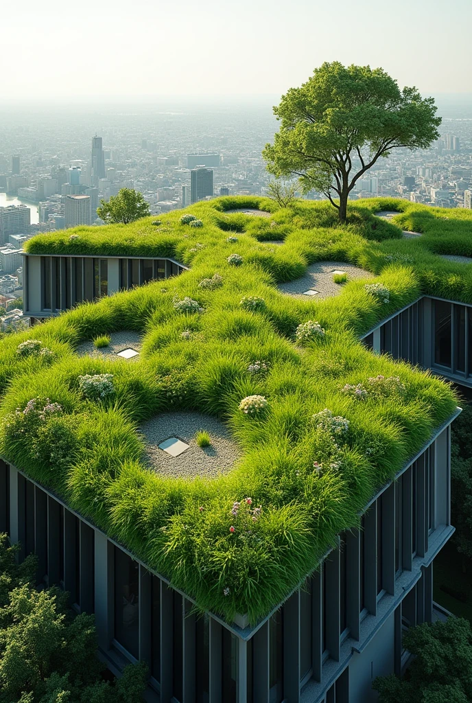 thermally insulating green roofs