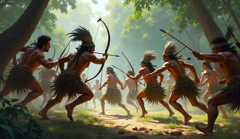 Brazilian Indians in a war