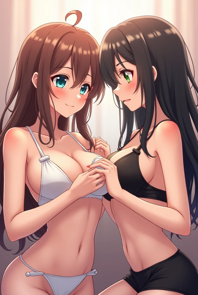 Two Cute anime fem boys Having sex