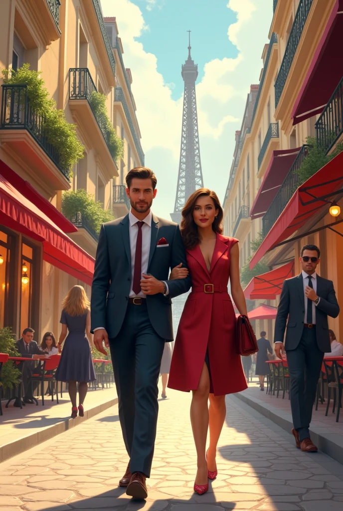 CEO and assistant couple in Paris