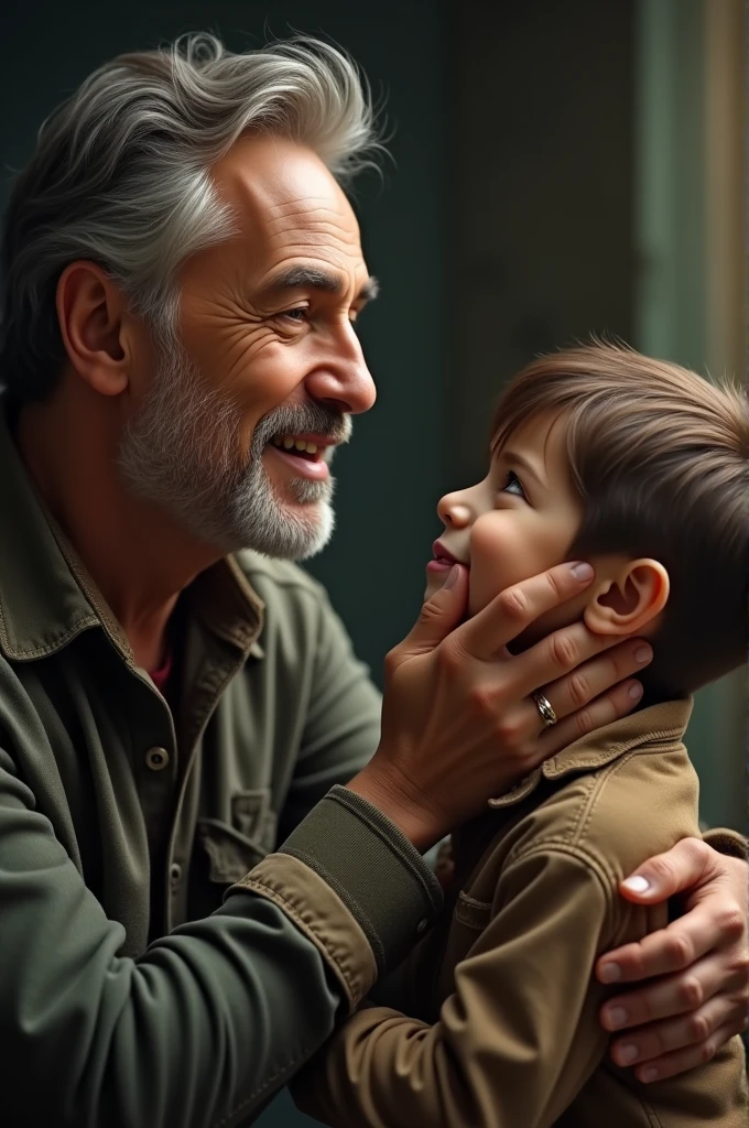 A singer with his son