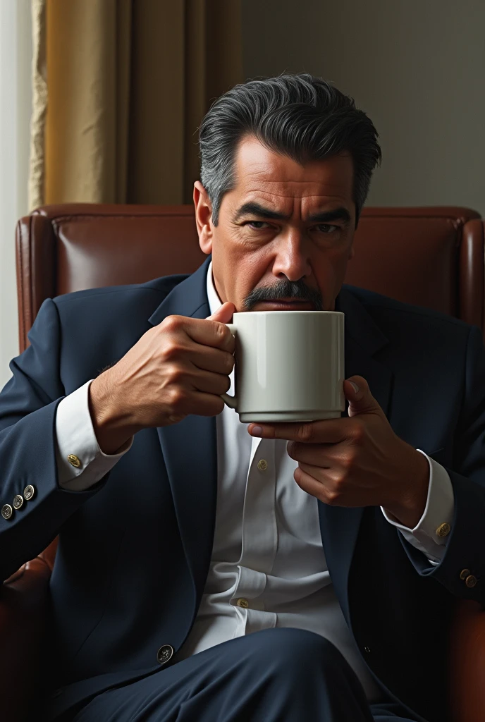 Nicolas Maduro our president drinking coffee 