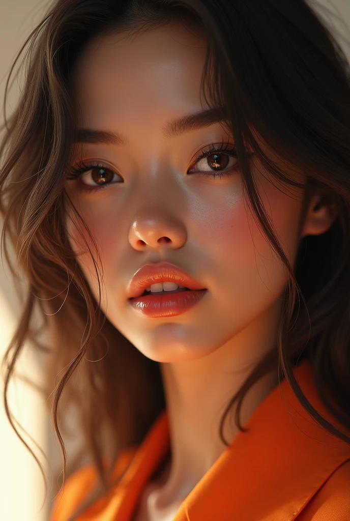 A beautiful girl, detailed eyes, beautiful detailed lips, extremely detailed eyes and face, long eyelashes, instagram influencer, social media, posing, elegant dress, confident expression, natural lighting, photoshoot, studio lighting, 8k, high resolution, photorealistic, digital painting, vibrant colors, warm tones, cinematic, masterpiece