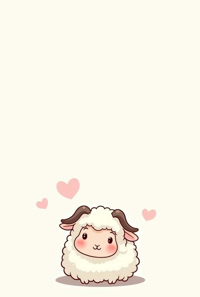 A cute sheep, simple drawing