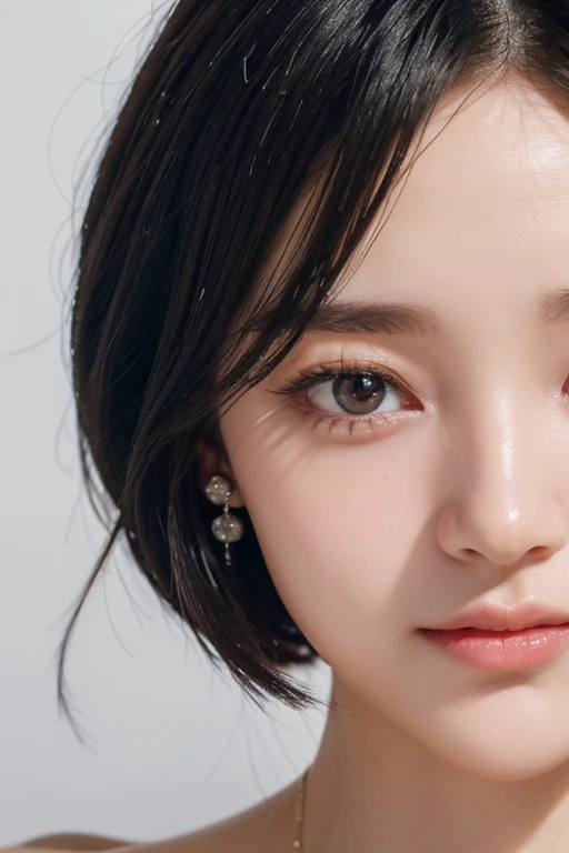 (2 pure Japanese girl,), (Small breasts:1.5,),(solo,,Textured skin, Detailed skin,Detailed face,Detailed eyes,detailed posing,Natural eyebrows,Sparkling Eyes,High detail, Highest quality, Super detailed, Surrealism, ,8k,RAW Photos,Photographicism,Professional Lighting,Ray Tracing,Portrait Photography,Soft Light),((Black Hair, Natural Makeup,Simple earrings, Bob Hair,Bakery poster girl,Bakery clerk)))