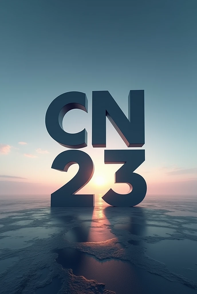 As a brand design of the letters CN23 for a company, another design as if it were the largest brand in the world