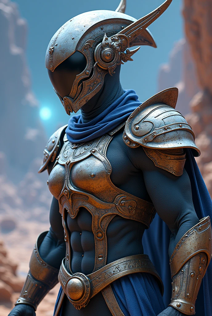 ultra-detailed, (realistic, photo-realistic:1.37), fantasy race, planet mercury, armor, detailed characters, distinctive features, otherworldly landscape, futuristic elements, shiny metal armor, elaborate helmets, fantastical weapons, glimmering shields, breathtaking scenery, mysterious atmosphere, distant horizon, ethereal lighting, vibrant colors, celestial beings, dynamic poses, epic battle scene, otherworldly creatures, unearthly beings, magical energy, spellbinding aura, cosmic powers, mythical creatures, powerful guardians, sculpted muscles, fierce expressions, alien technology, advanced weaponry, interstellar travel, astral realm, ancient civilization, timeless beauty, mythological lore, grandiose temples, celestial bodies, starlit sky, intergalactic warriors, majestic structures, extraterrestrial artifacts, photorealistic, best quality, 8k, highres, masterpiece