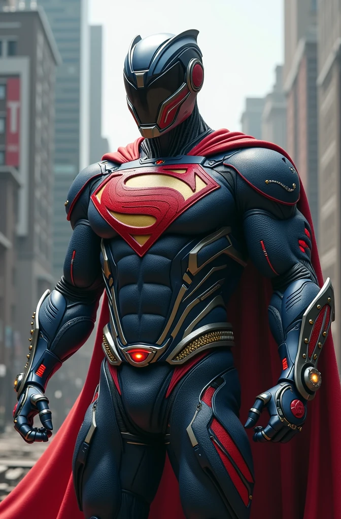 superman version power ranger ultra realism with the helmet