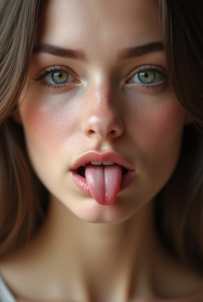 ((vagina)), Make a girl with a vagina in your face,make a vagina in the woman face, with a vagina face, clitoris, no mouth, noseless, best qualityer, high resolution, Caucasian skin,
