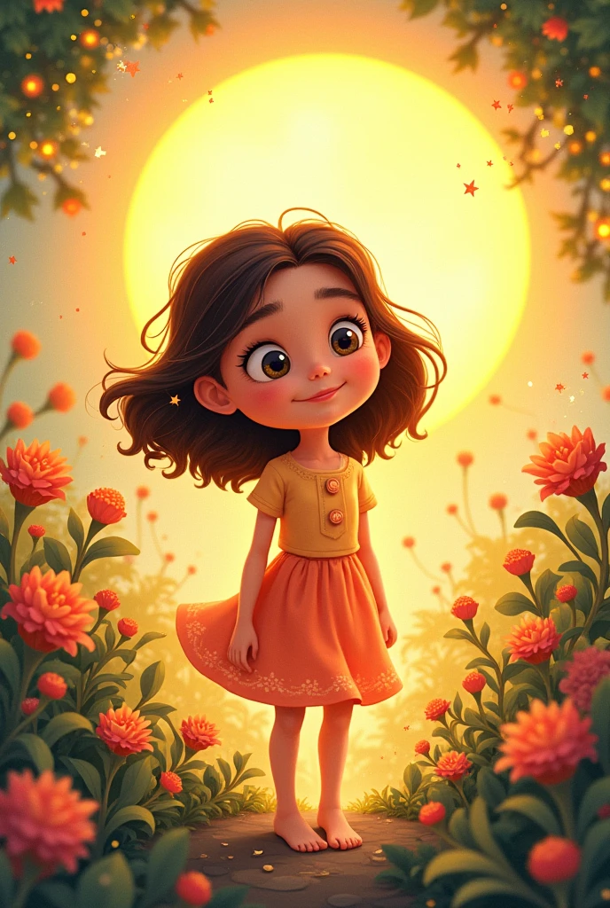 Cecília's birthday party invitation with theme "my first round at the sun" for day February 1st