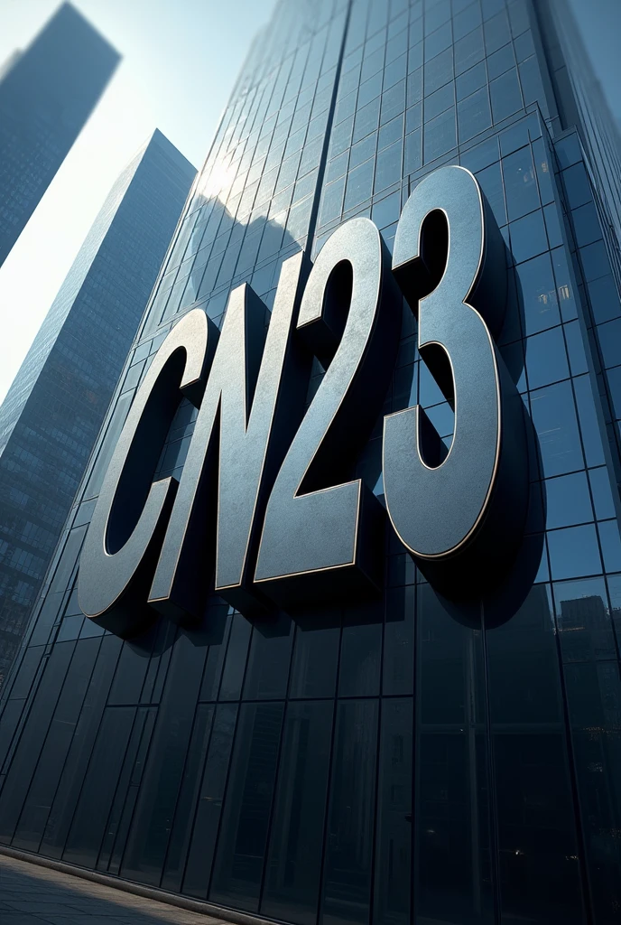As a brand design of the letters CN23 for a company, another design as if it were the largest brand in the world, considers it to be a corporation