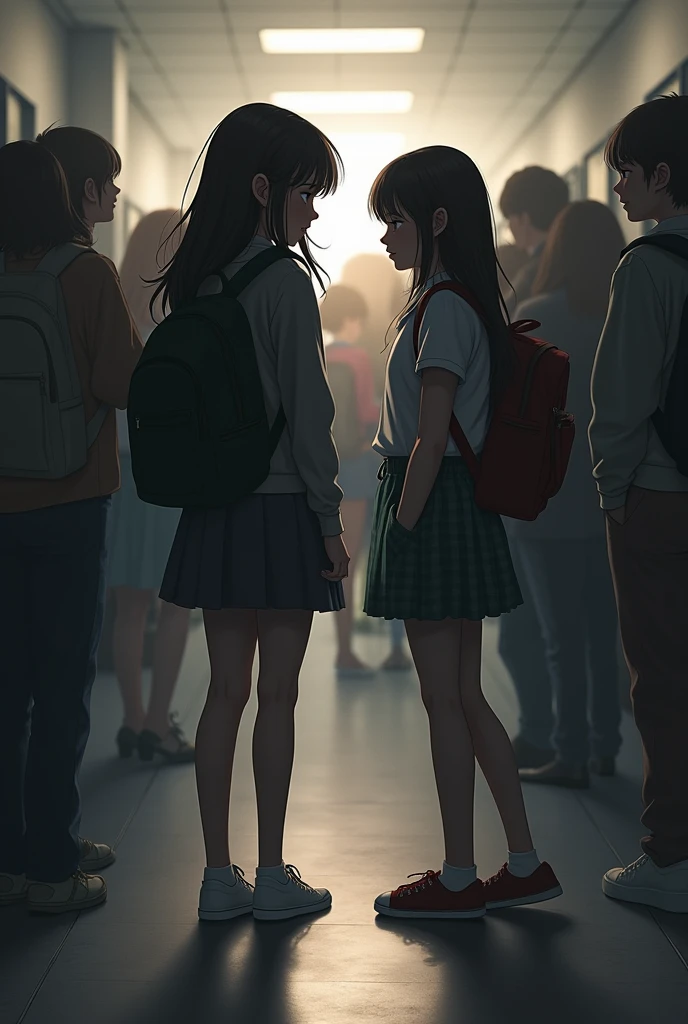 A picture passed on the bad friendship two best friends but the other one its not a good friend Ignoring her friend cuz she not popular and go with others letting her with heart broken