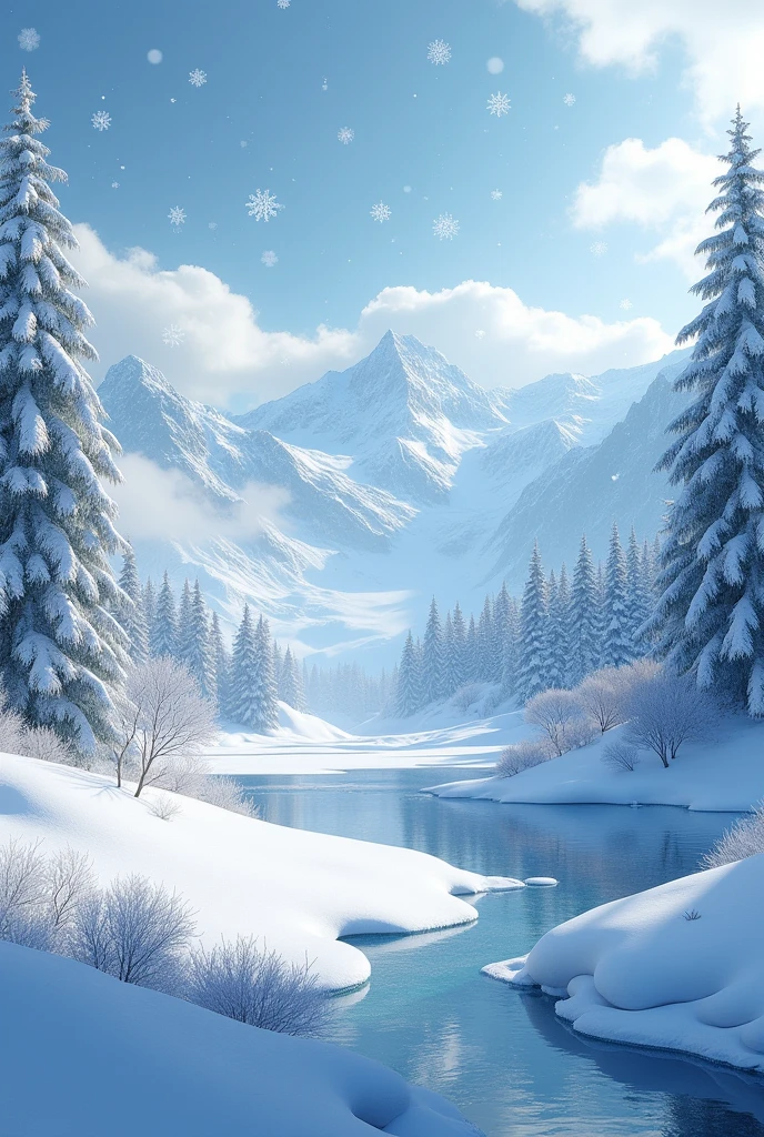 high quality, 8K Ultra HD, winter season and snow wind 🌬️