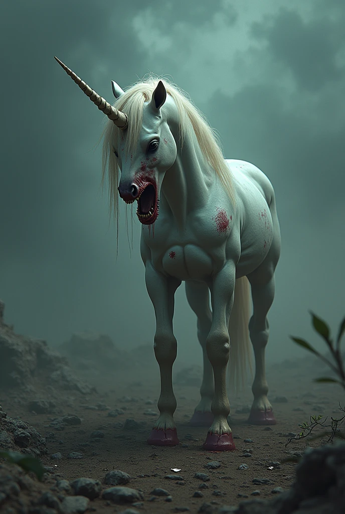 A very painful scenario with a unicorn