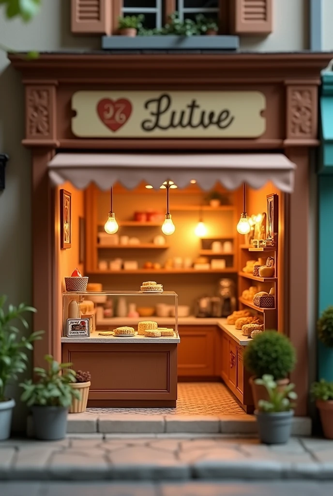 A mini wafer shop measuring two square metres