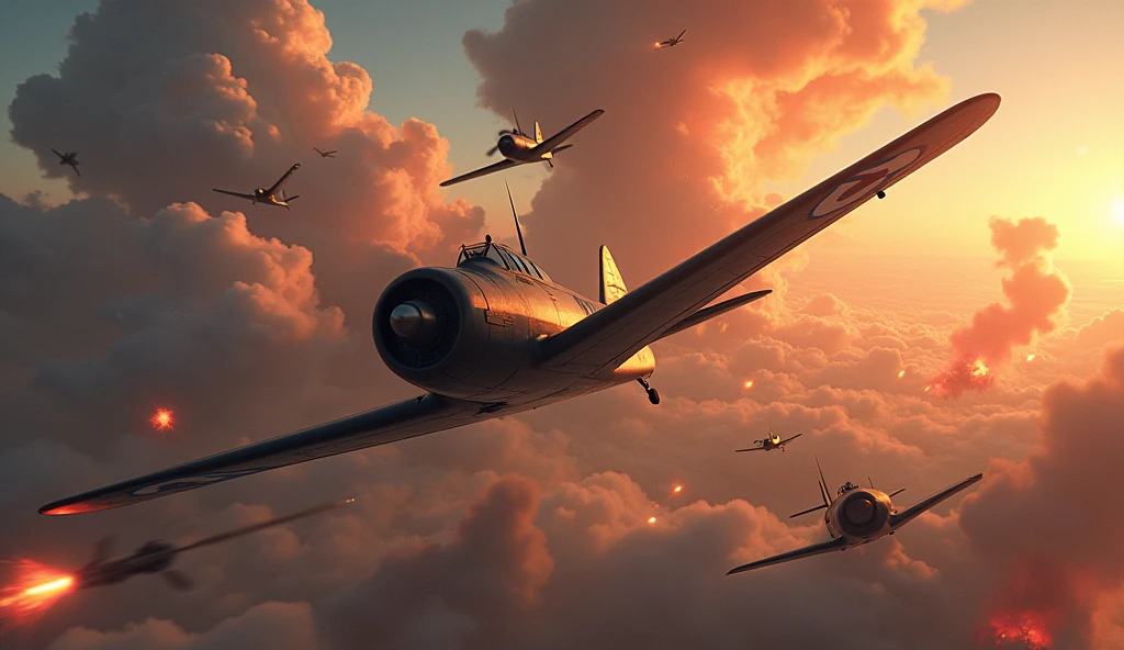 1500; (masterpiece, best quality) destroyed sky; battle in the air; war planes of 1917; Aéroplanes Morane-Saulnier. vs. Albatros C.X.