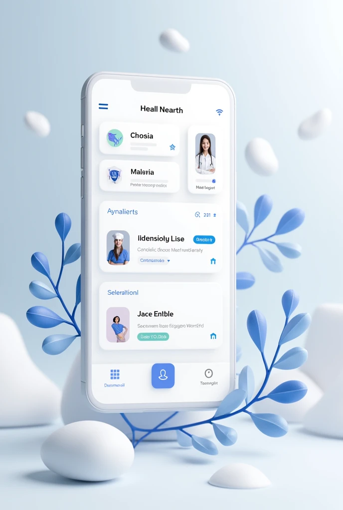 Interface of a 2D medical application