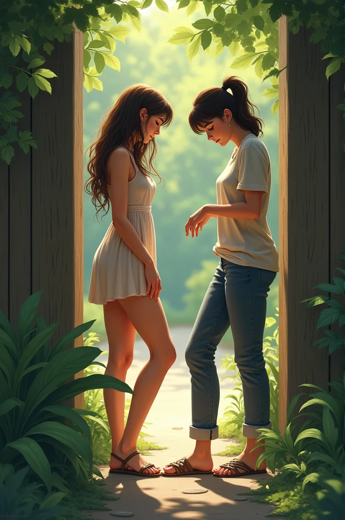 Women peeing in public 
