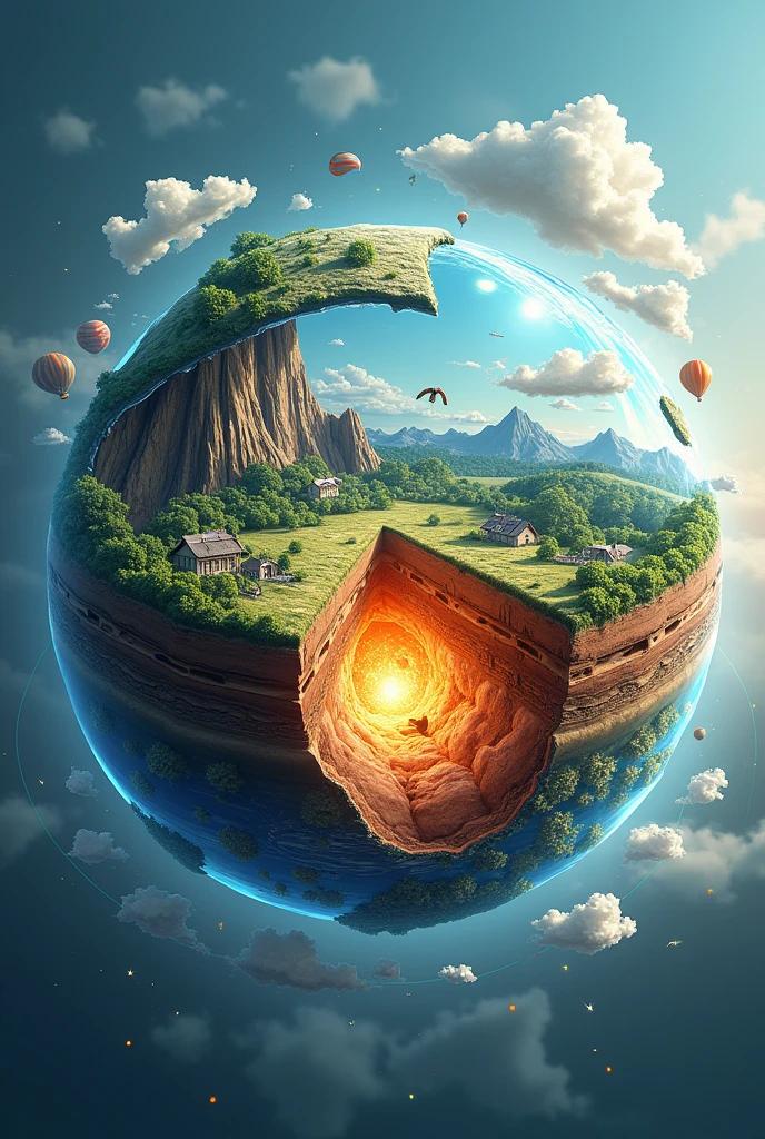 about the four subsystem of the earth