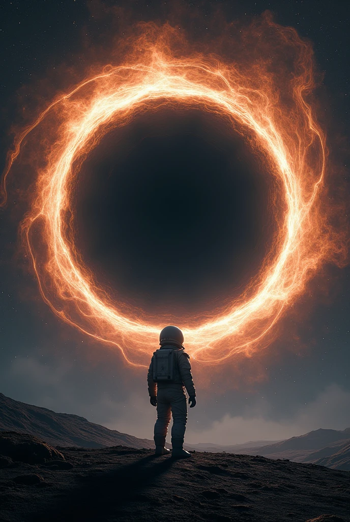 Human at the near blackhole