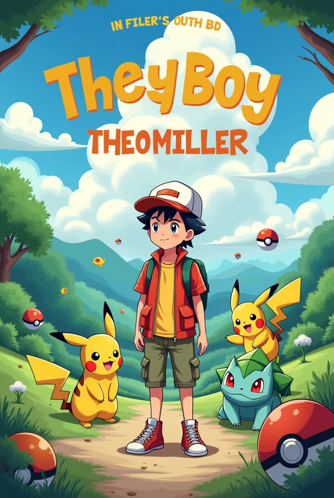 Pokémon themed birthday invitation, for one who will turn , on September 1st, called Theo Miller.
With the texts: “I CHOOSE YOU TO PARTICIPATE IN AN AFTERNOON OF GAMES”, “THEO MILLER” “6 YEARS”.