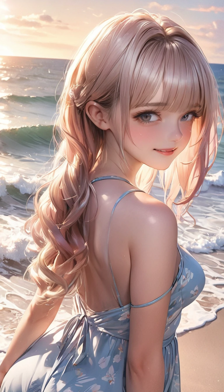 Masterpiece, Cute girl on the beach posing - asses, best HD quality