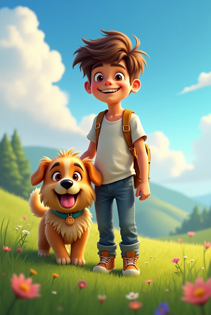 Boy with a dog